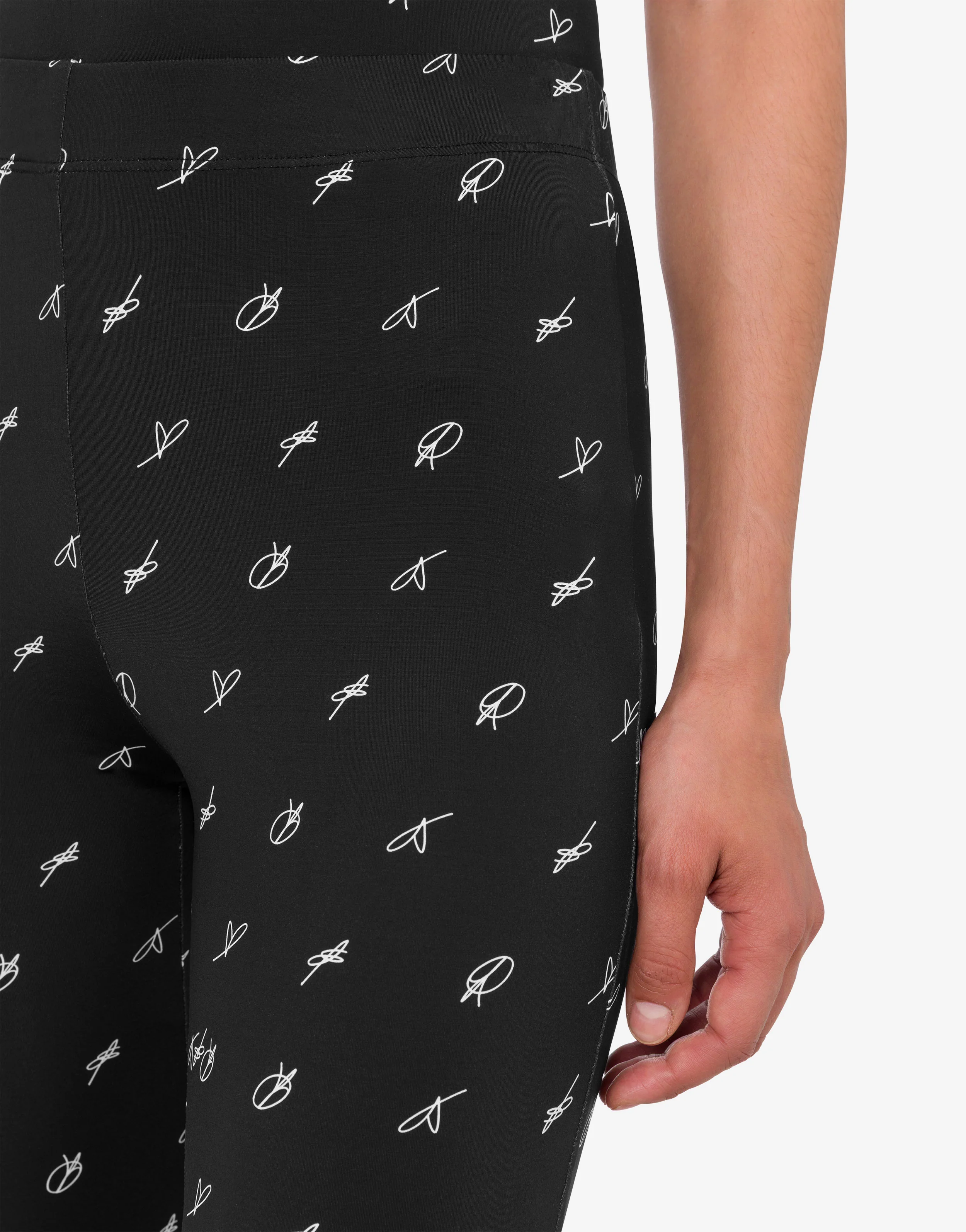 Printed technical jersey leggings - Image 4