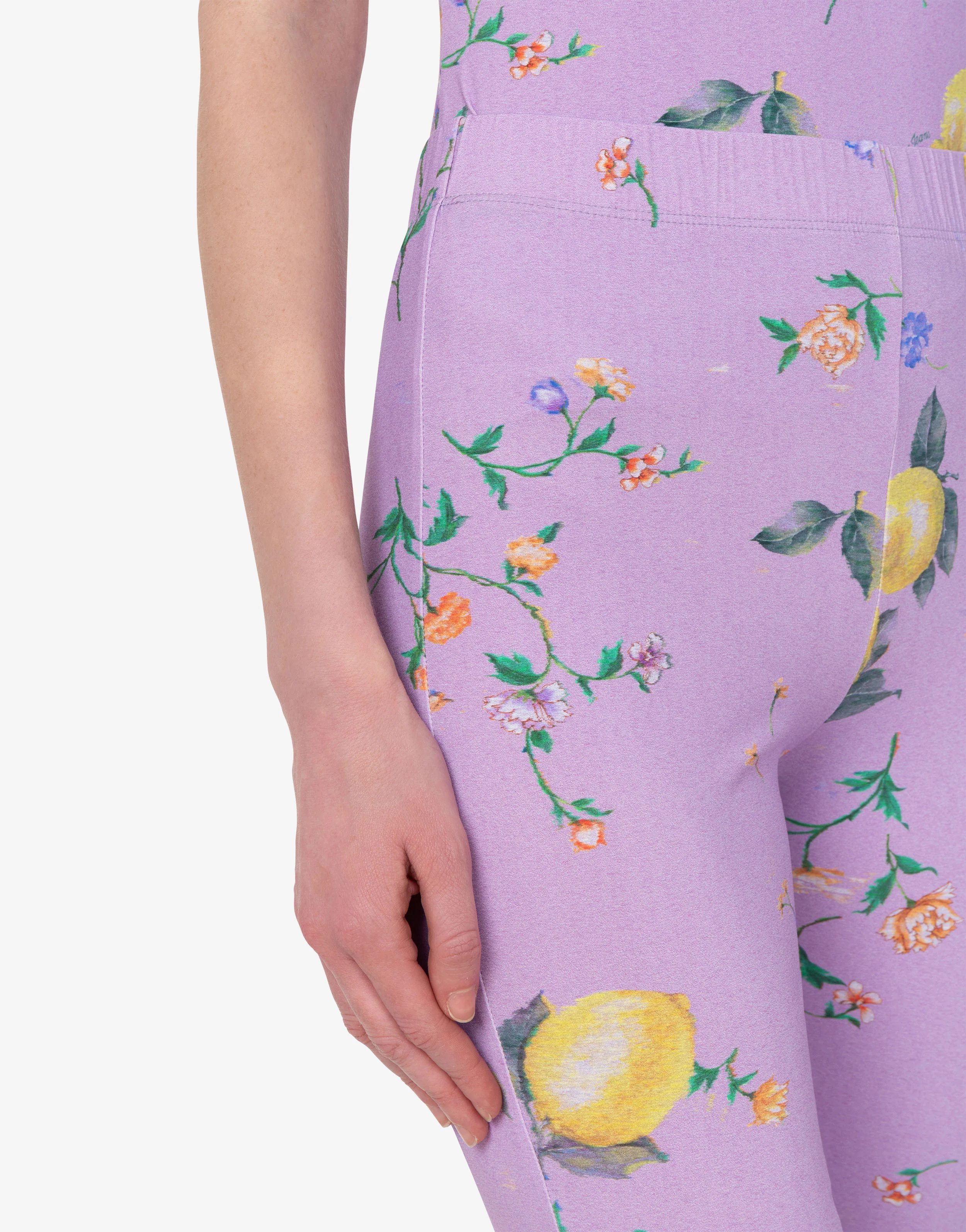 Printed technical jersey leggings - Image 4