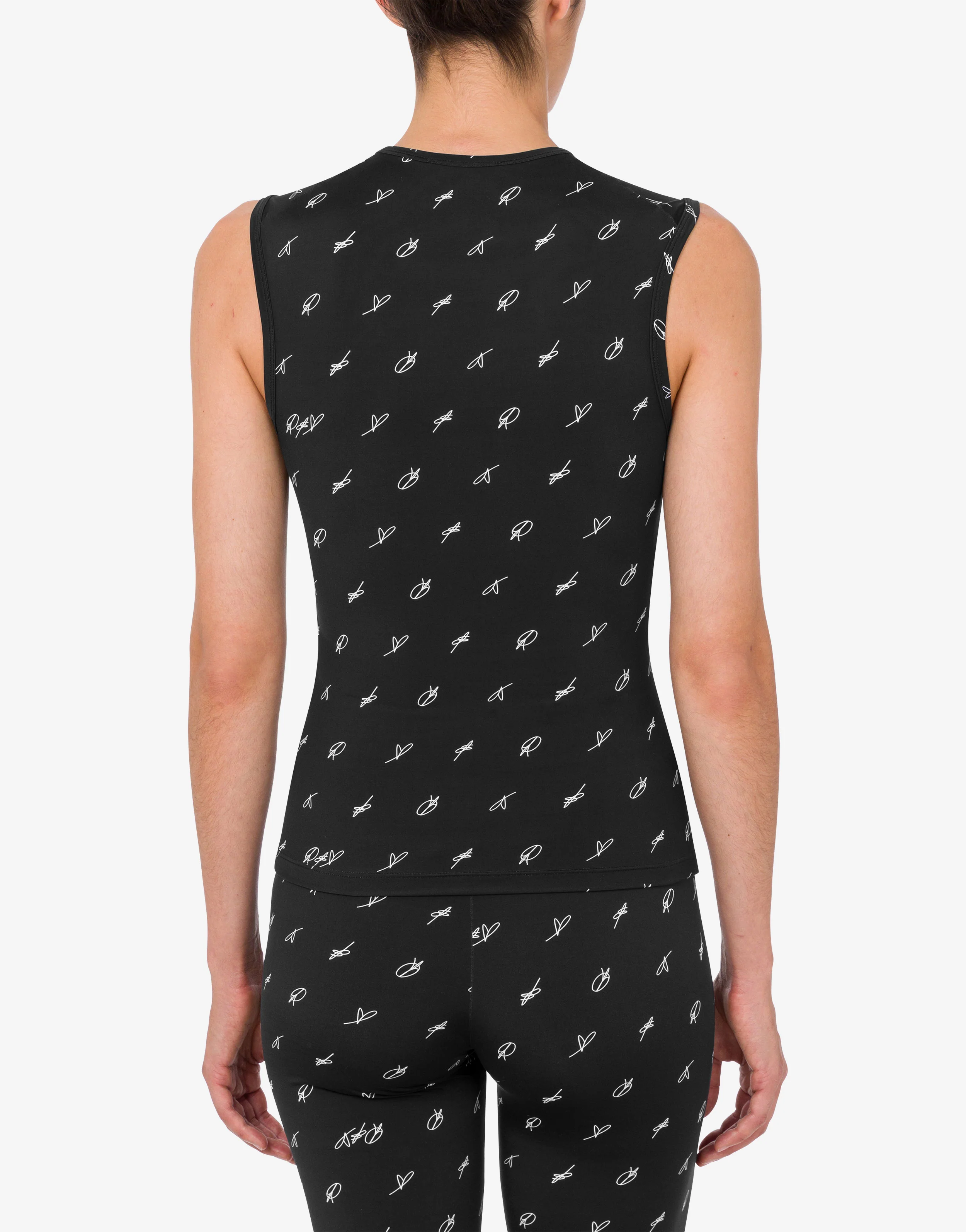 Printed technical jersey top - Image 3