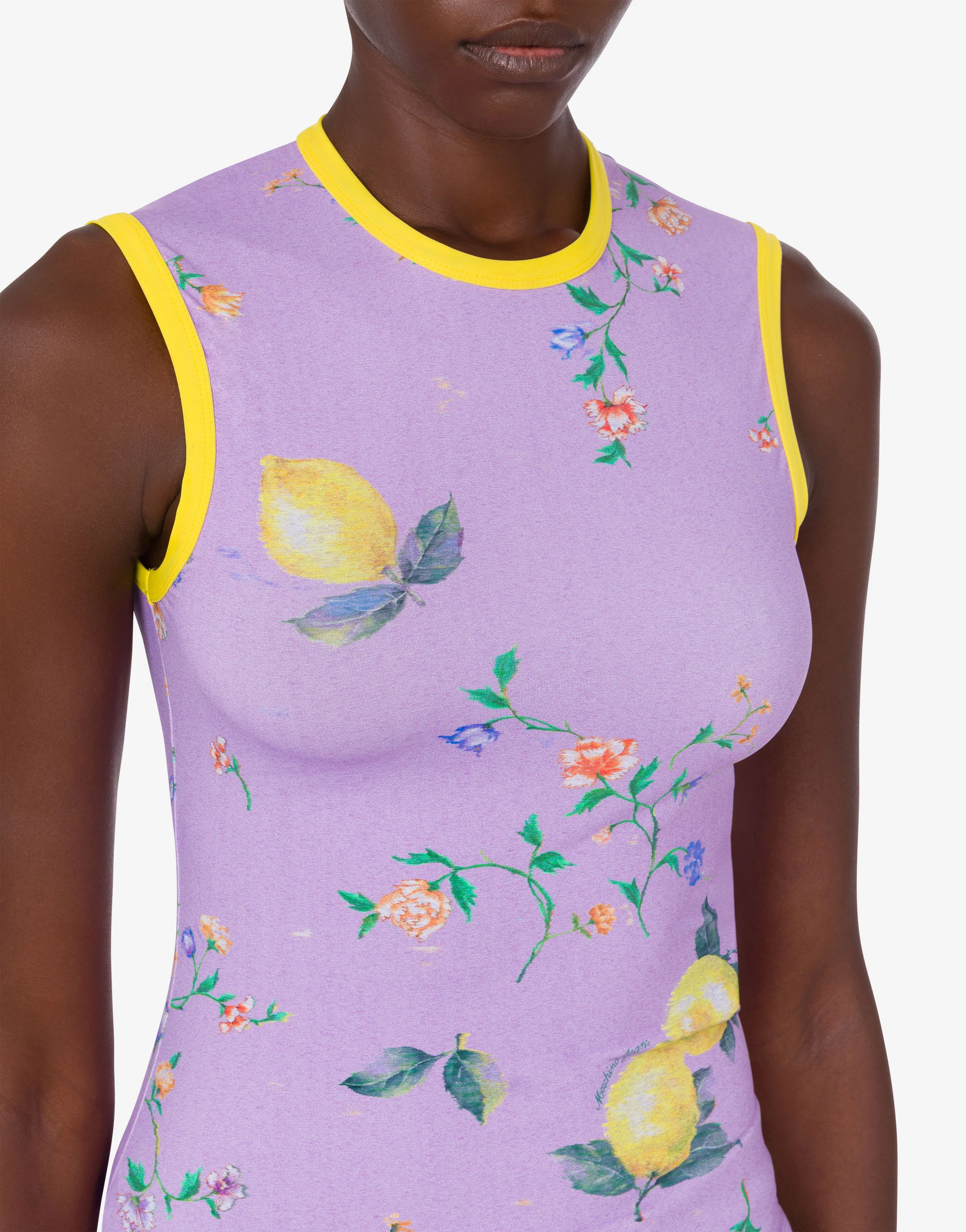 Printed technical jersey top - Image 4