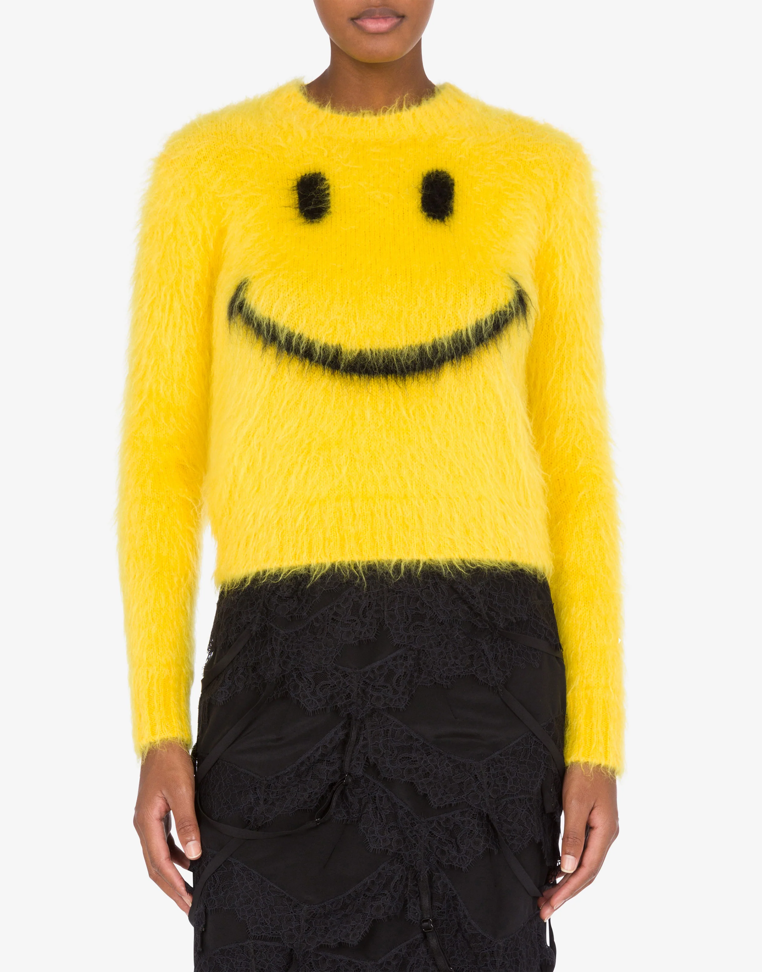 Pullover in brushed mohair Smiley - Image 2