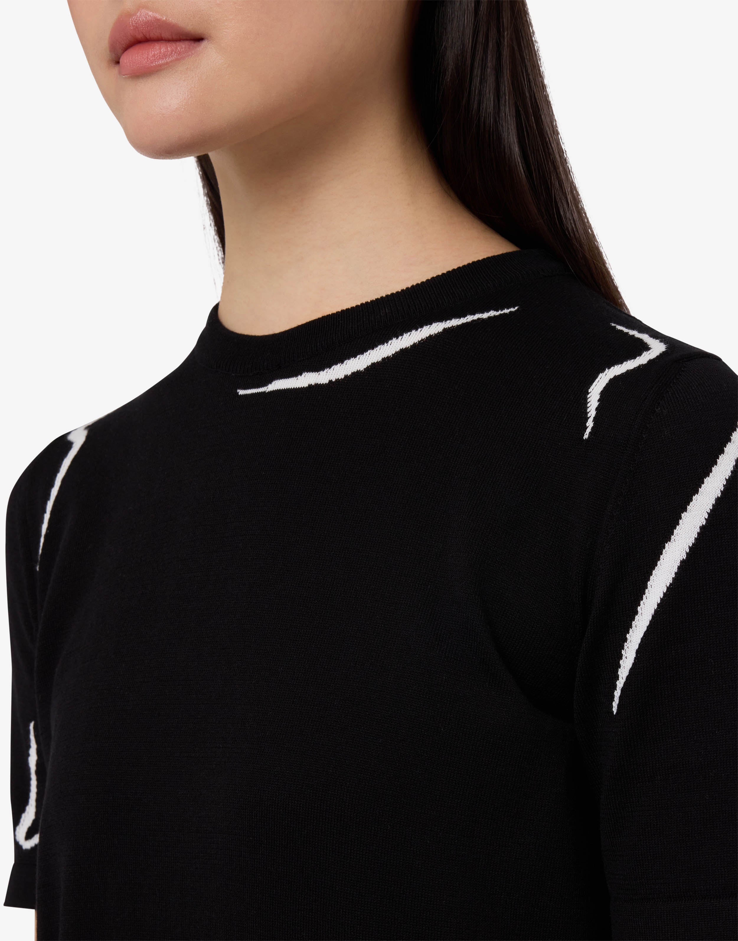 Pure cotton inlaid knitwear - Image 3