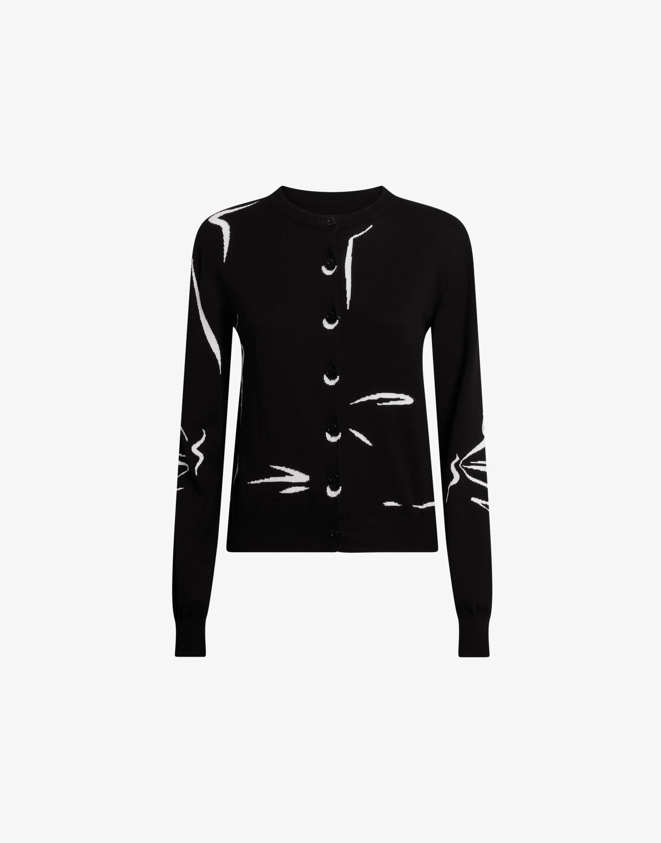 Pure cotton intarsia cardigan - Image 5