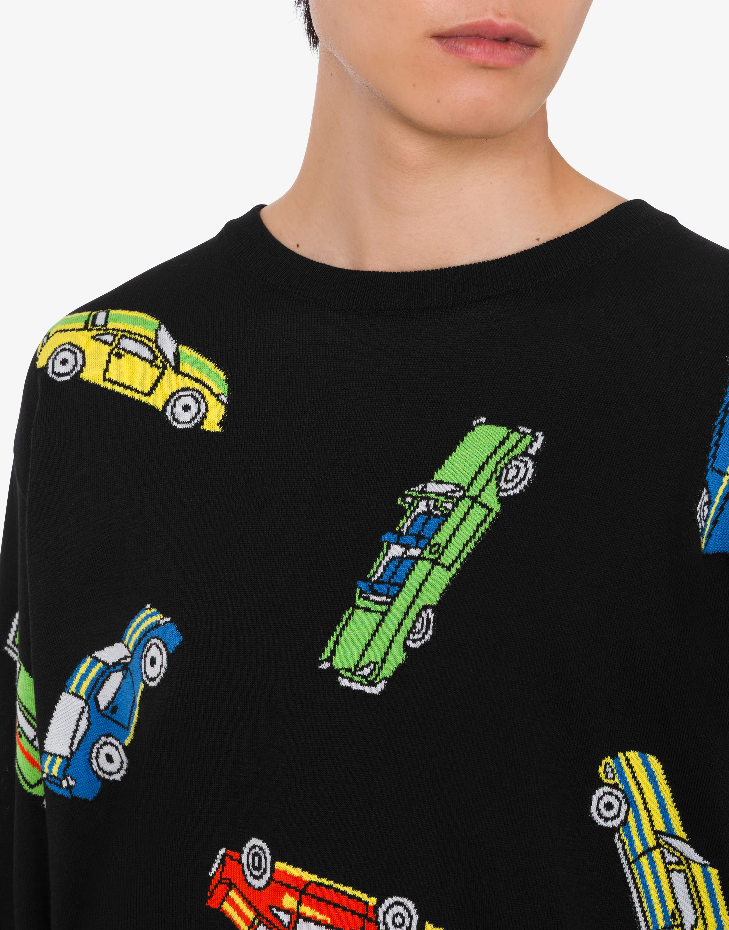 Pure cotton intarsia pullover - Image 4