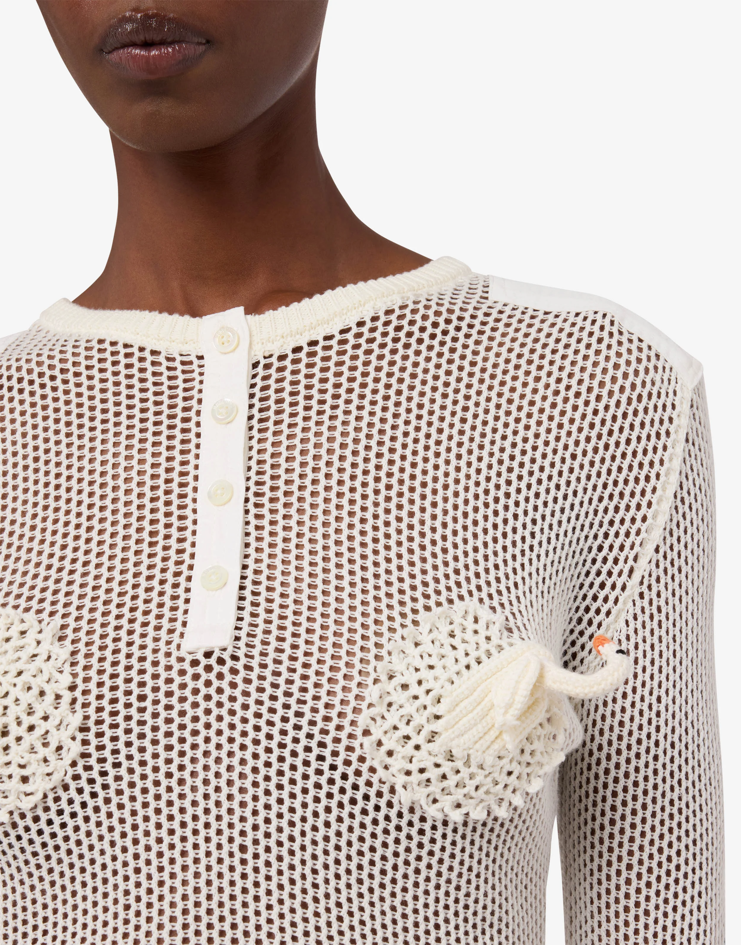 Pure cotton mesh knit - Image 3