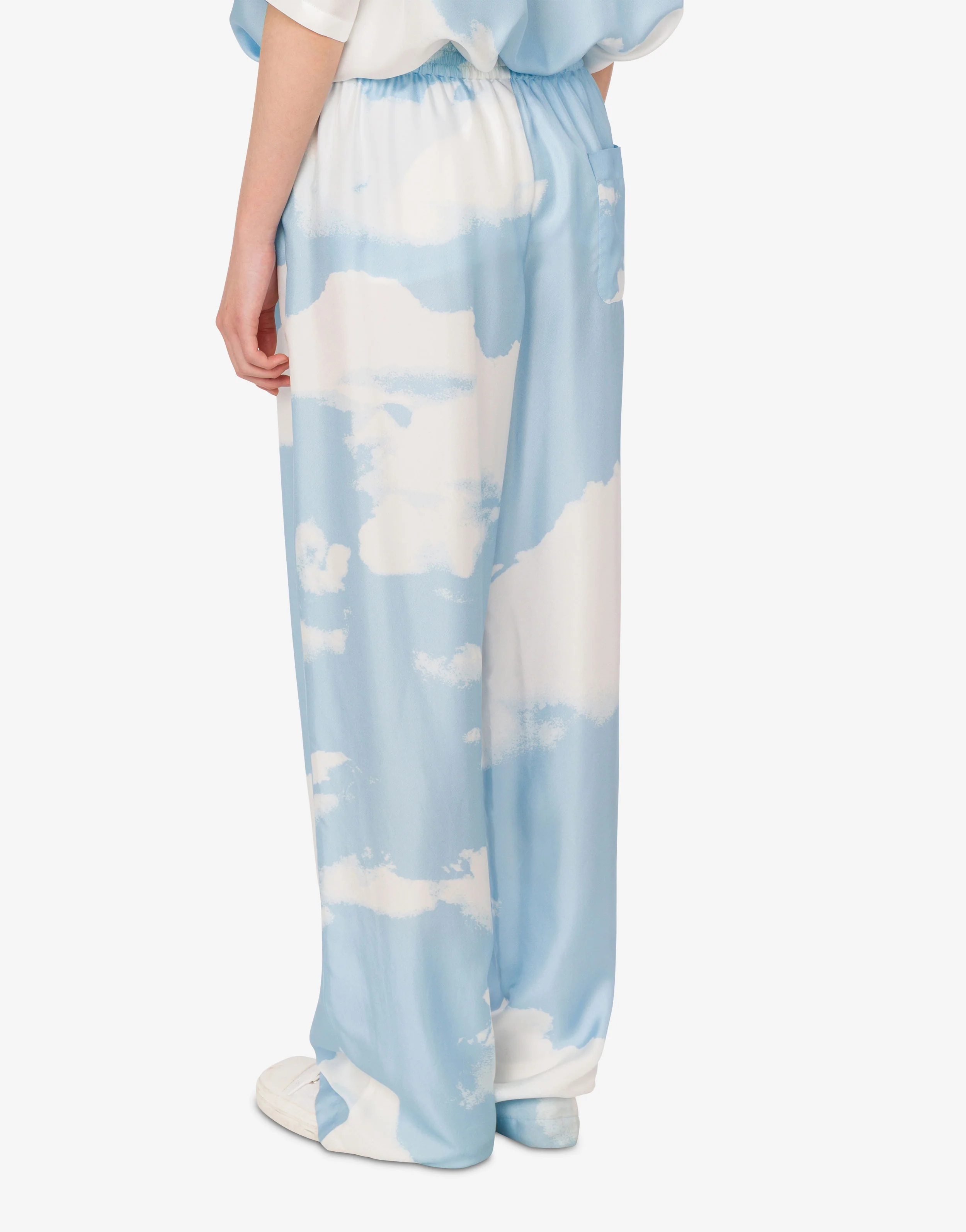 Silk twill pants Archive Clouds - Image 4
