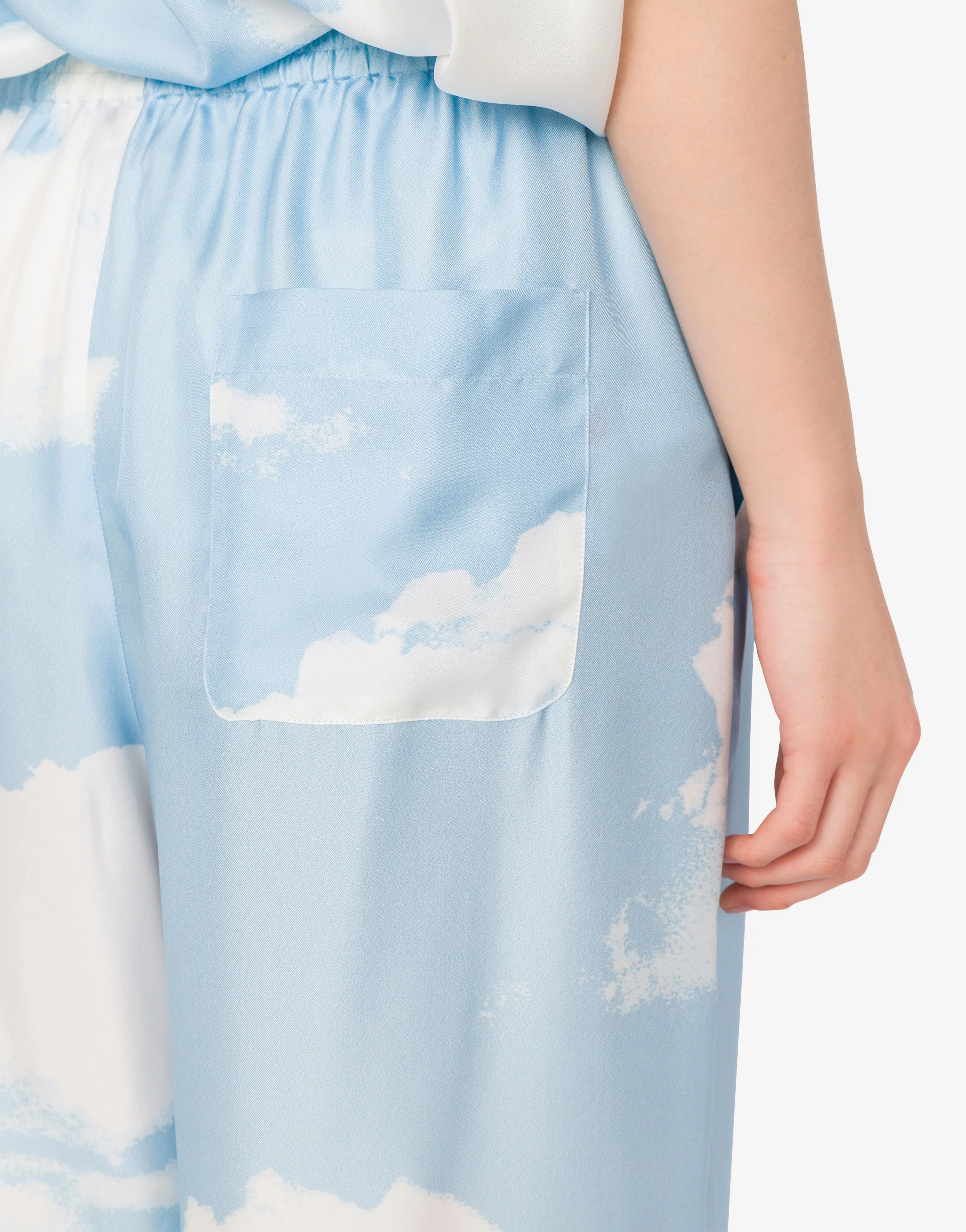 Silk twill pants Archive Clouds - Image 5