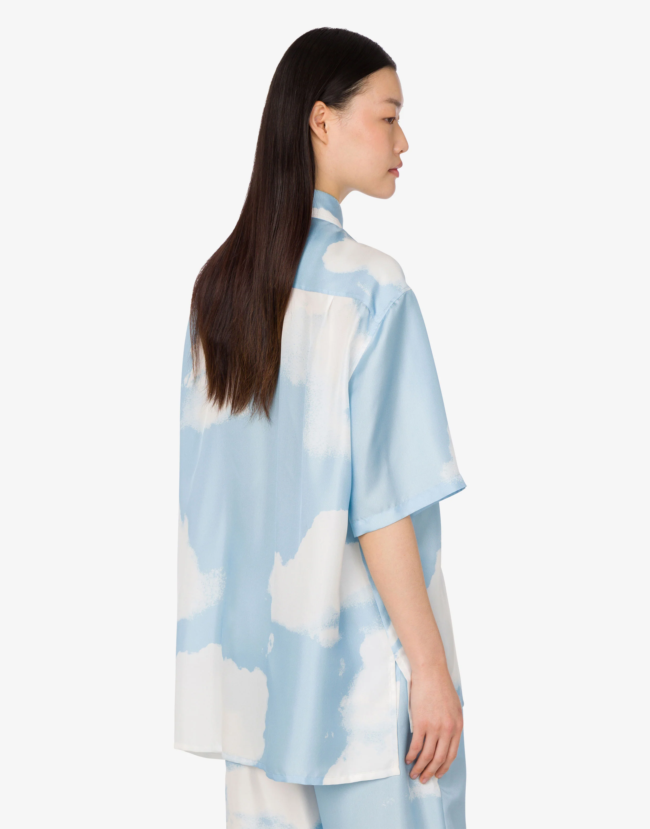 Silk twill shirt Archive Clouds - Image 4