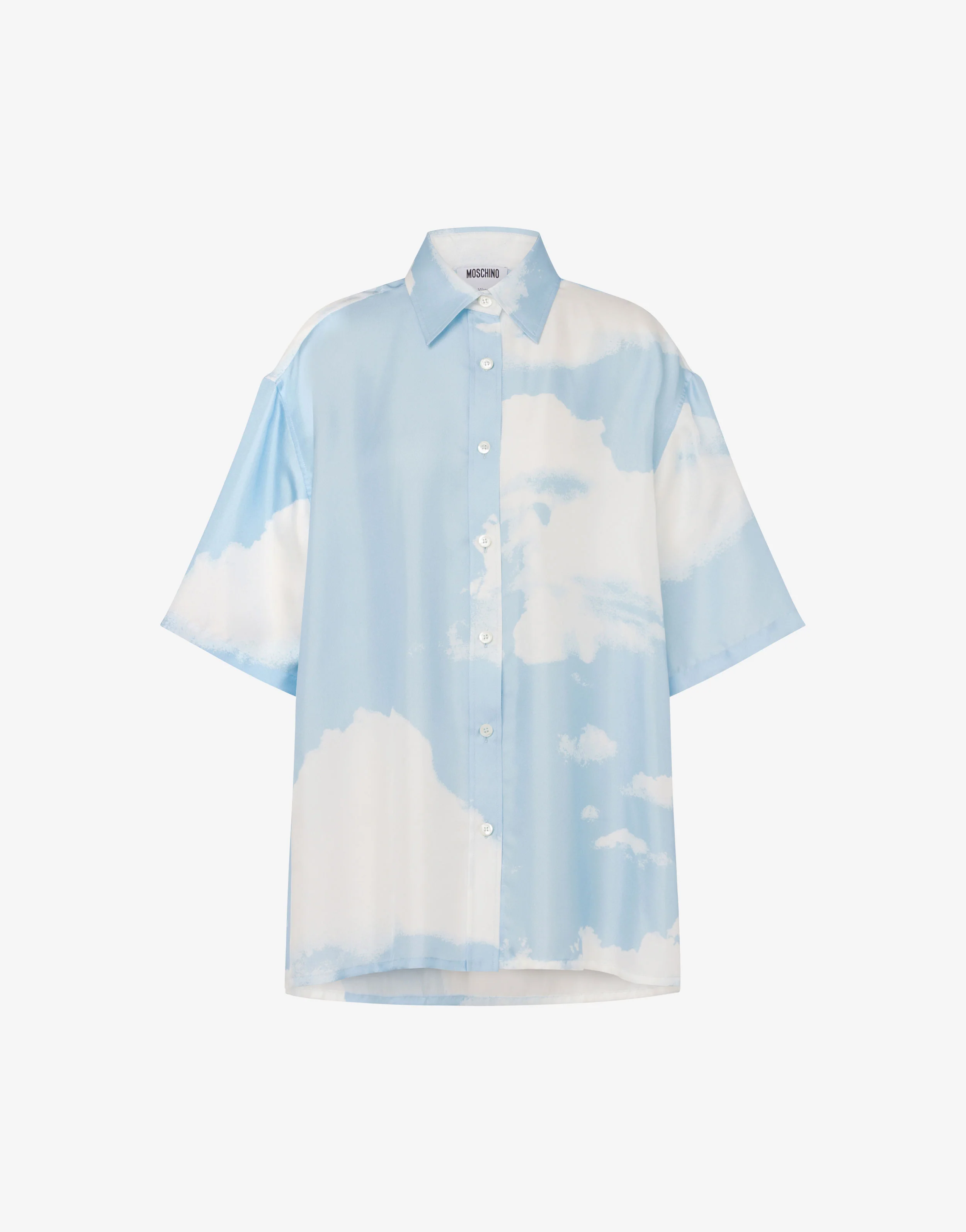 Silk twill shirt Archive Clouds - Image 5