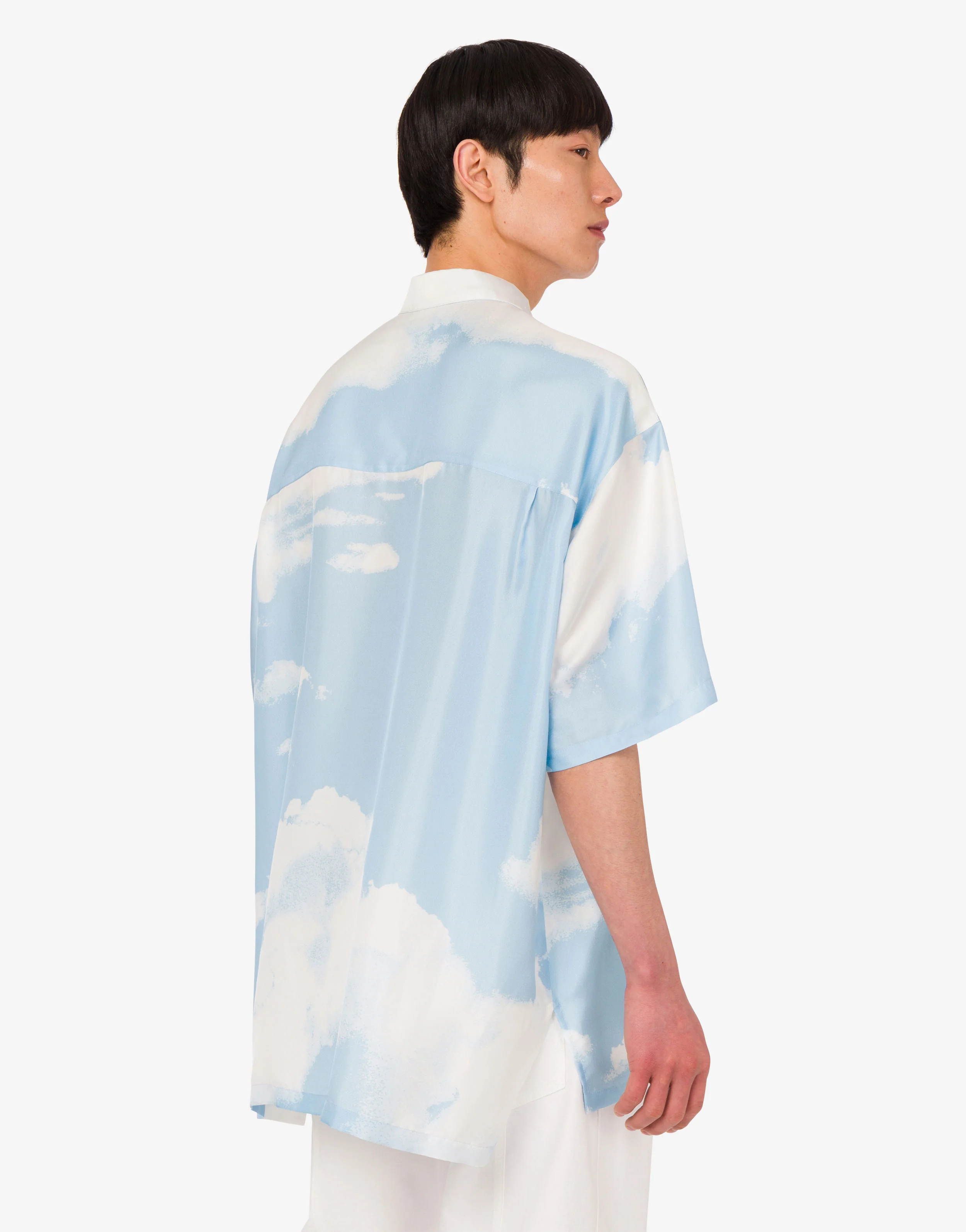 Silk twill shirt Archive Clouds - Image 4
