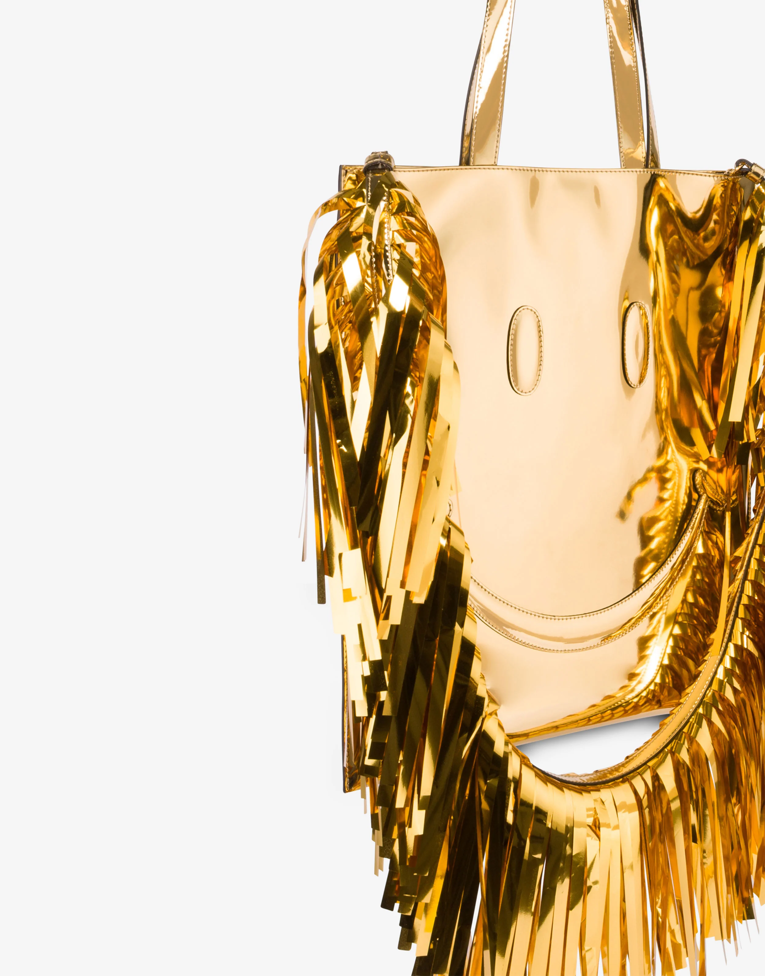 Smiley® mirror effect tote - Image 5