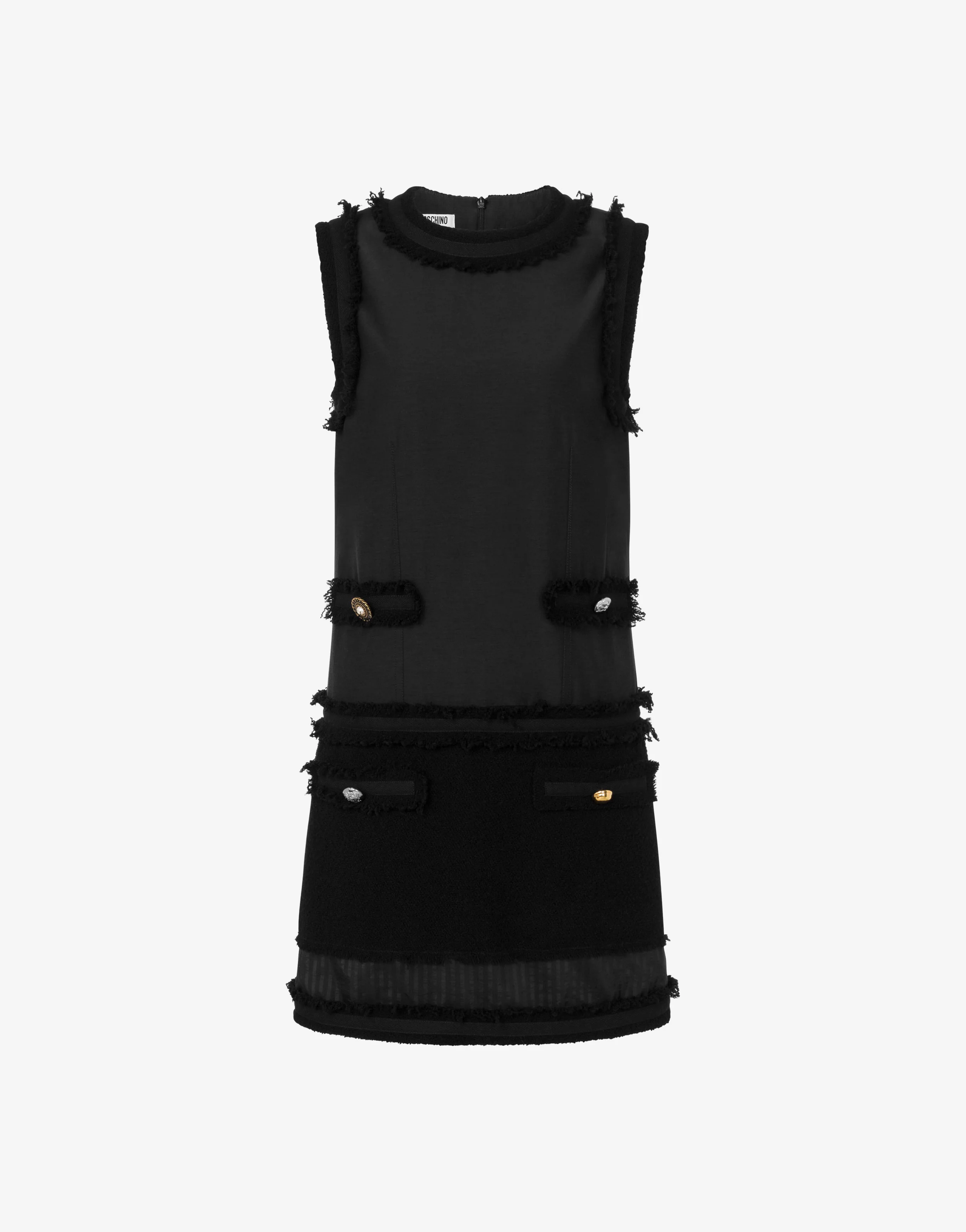 Stretch bouclé dress - Image 4