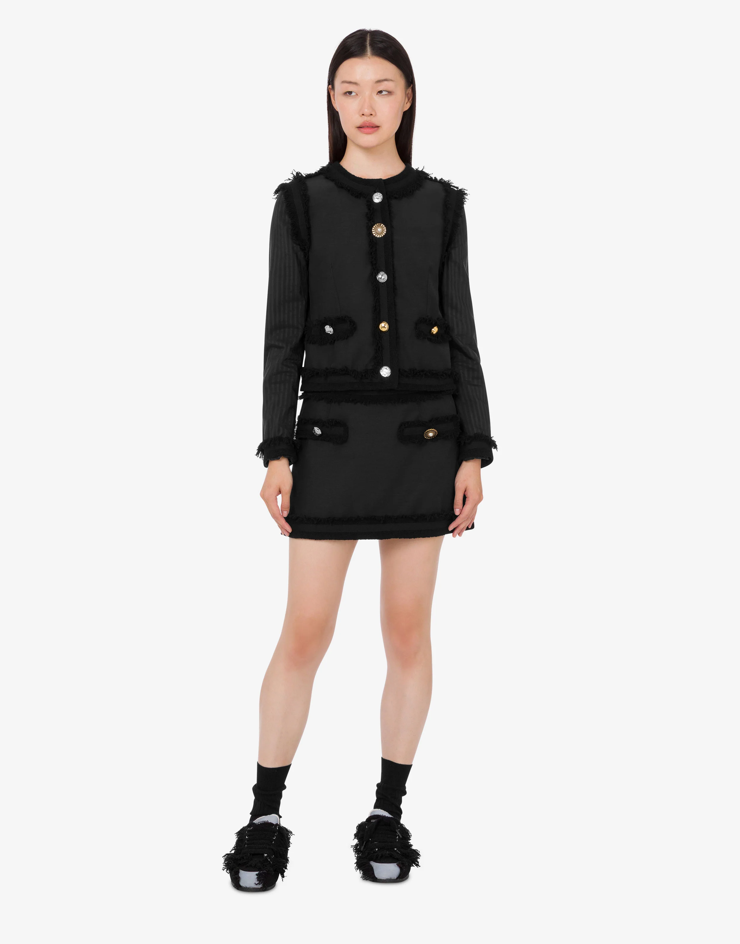 Stretch bouclé jacket - Image 2