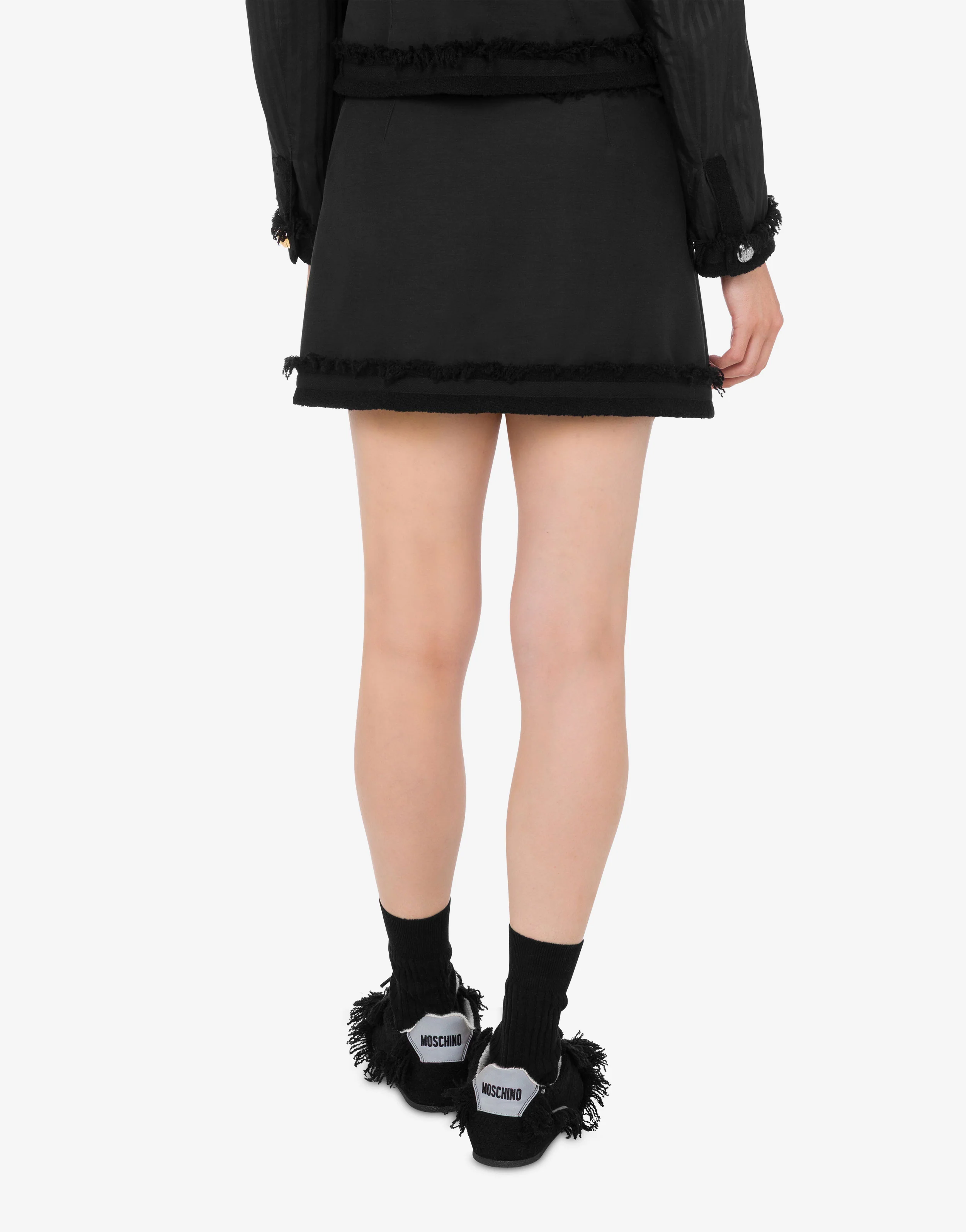 Stretch bouclé miniskirt - Image 4