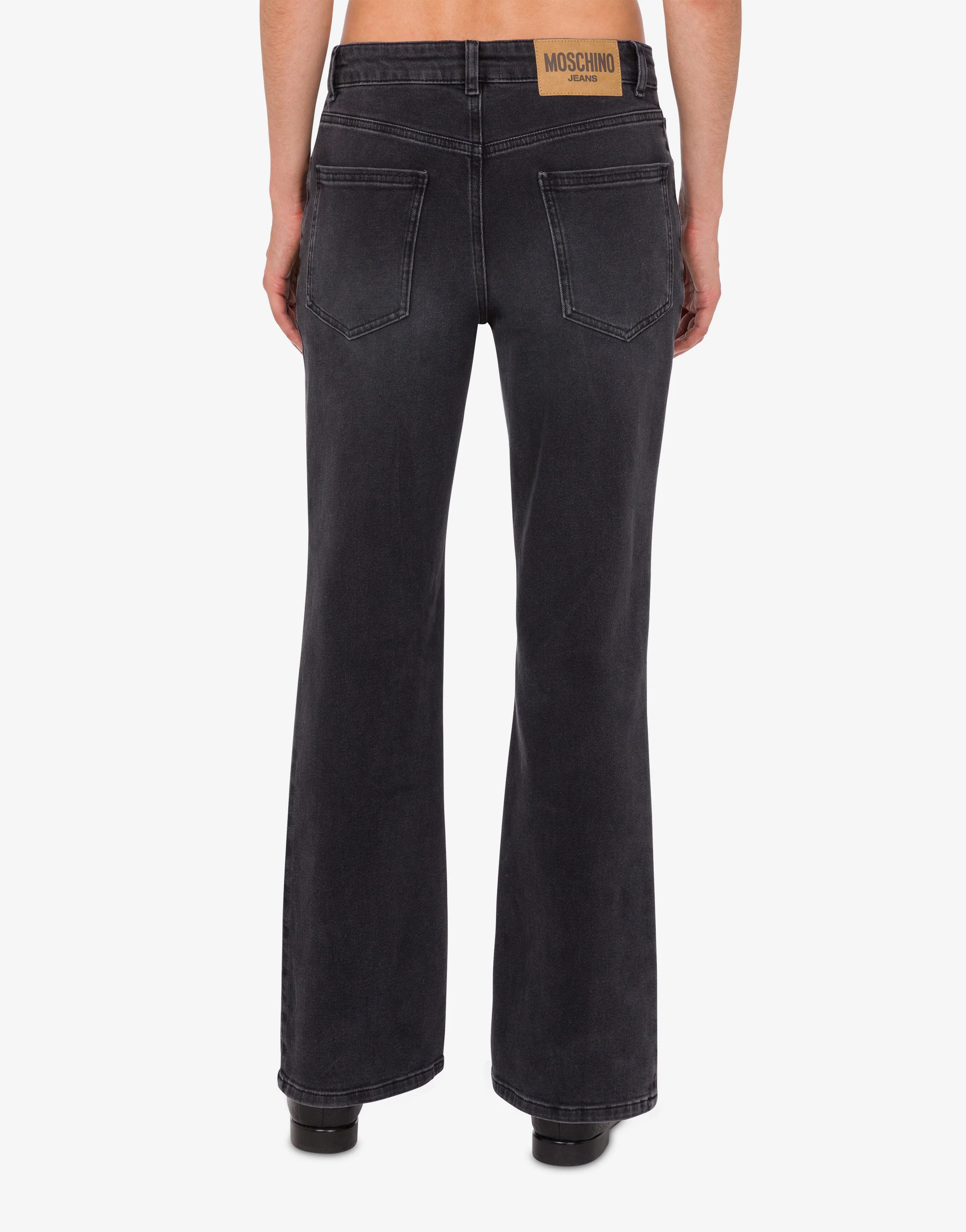 Stretch cotton denim pants - Image 3