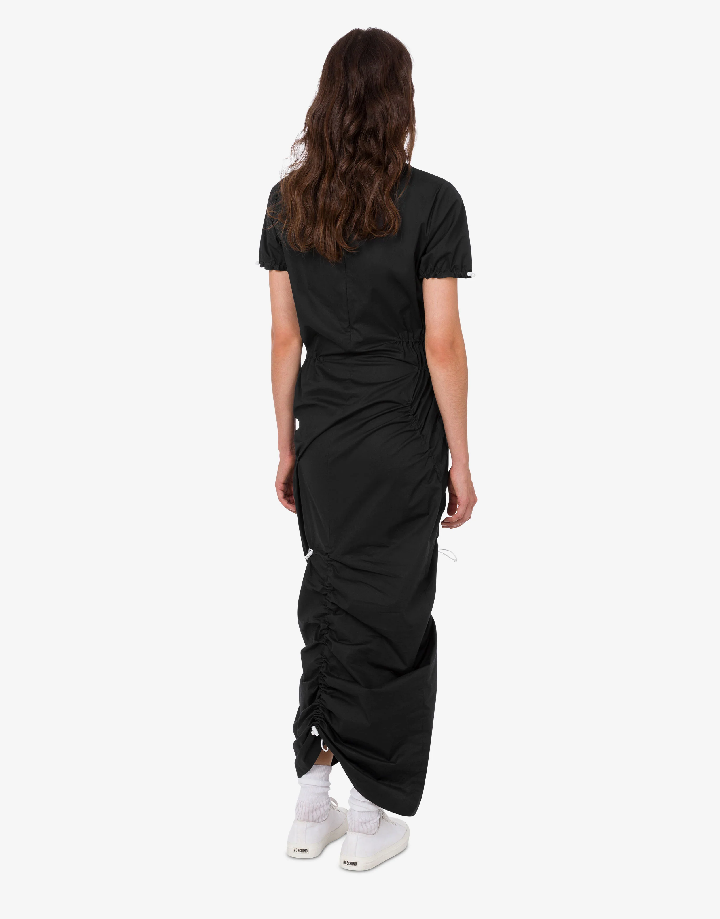 Stretch cotton poplin dress - Image 2