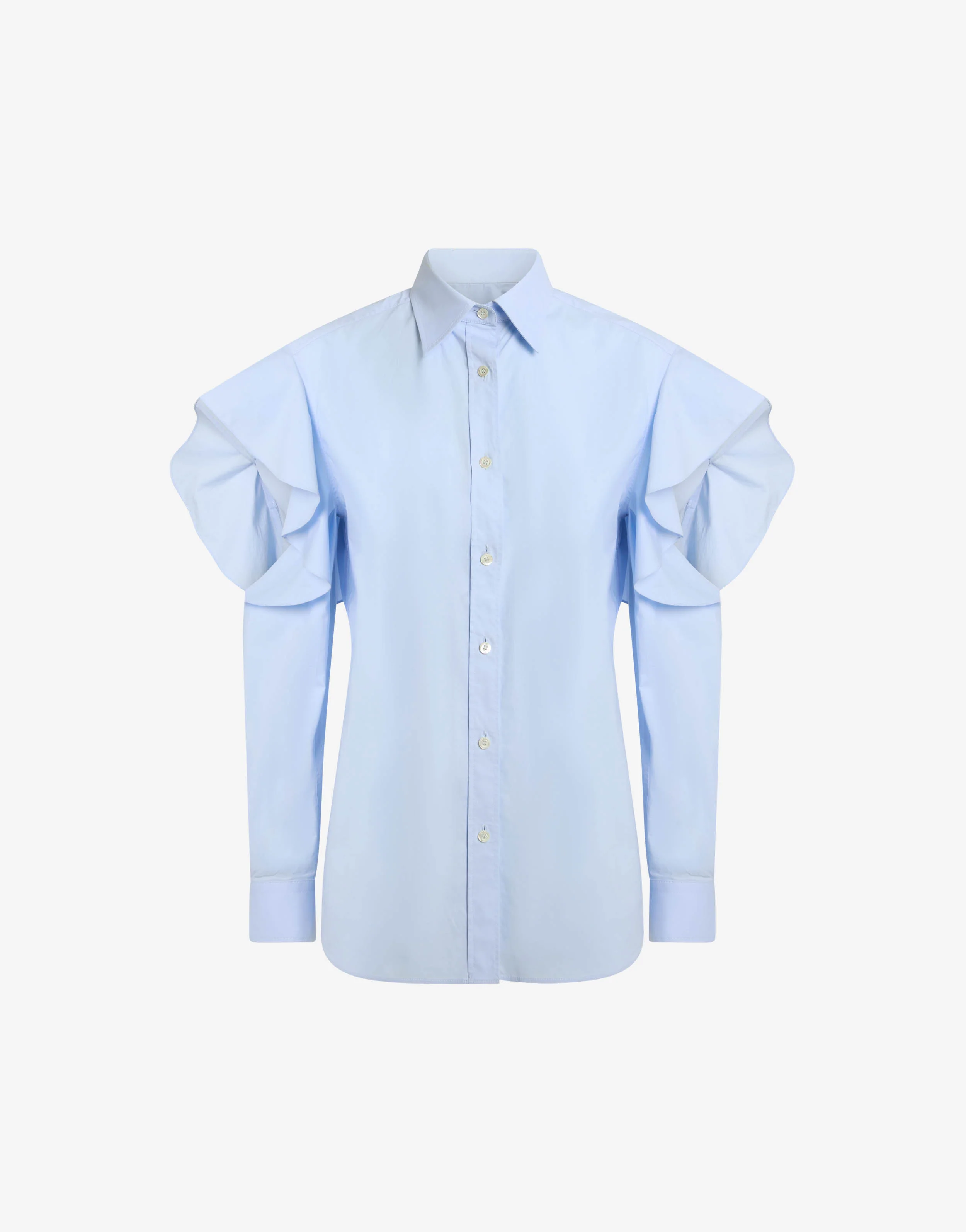 Stretch cotton poplin shirt - Image 5