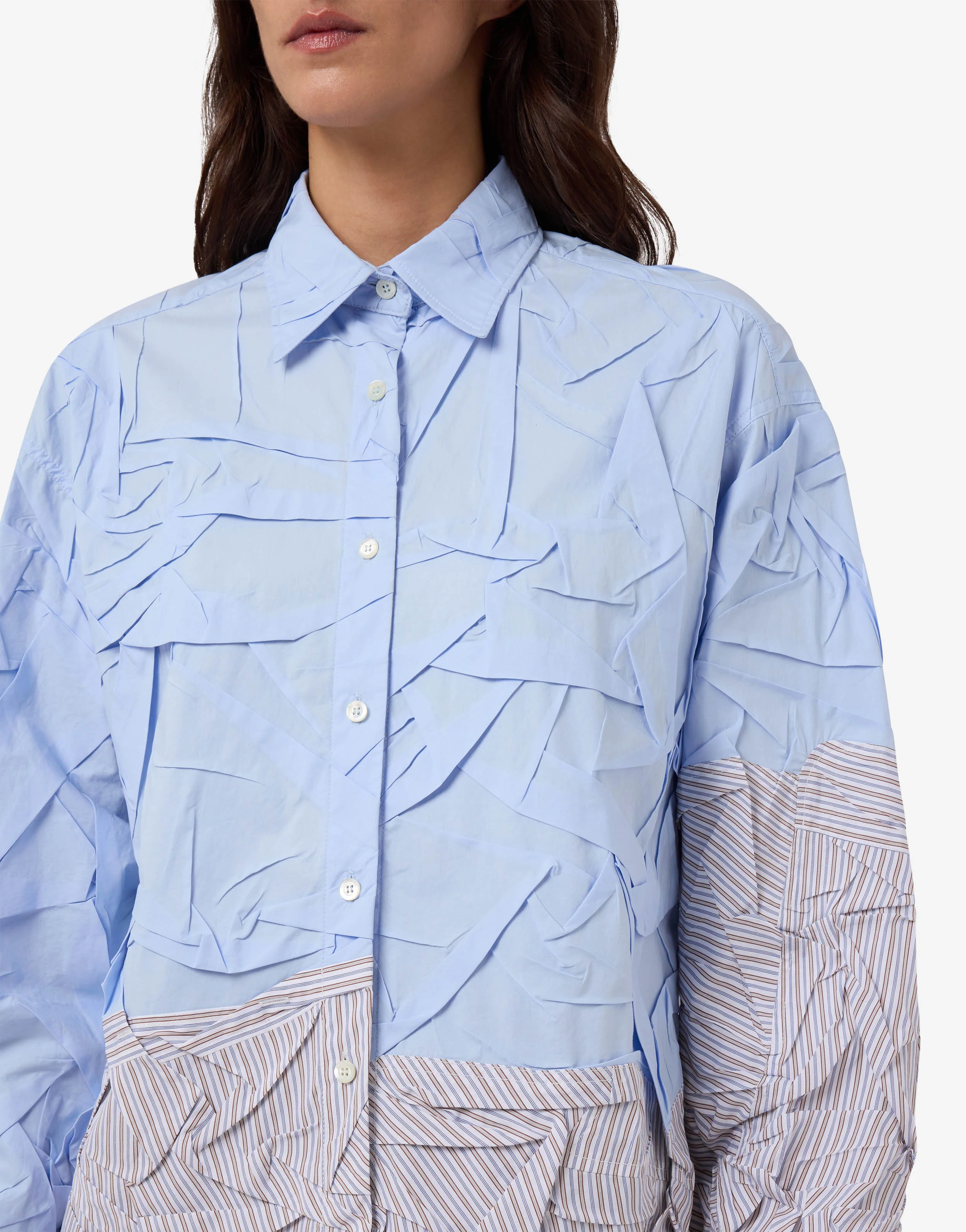 Stretch cotton poplin shirt - Image 3