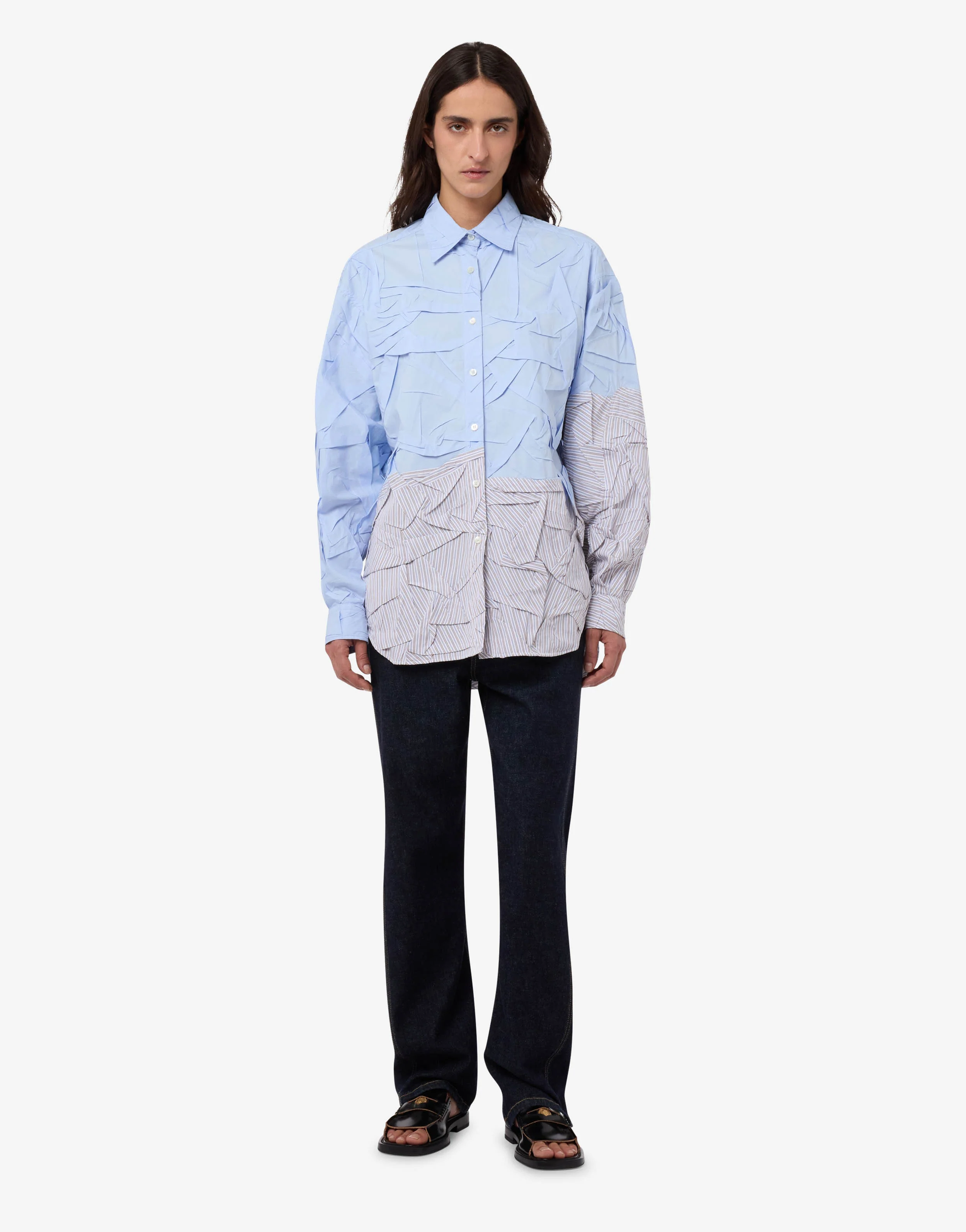 Stretch cotton poplin shirt - Image 4