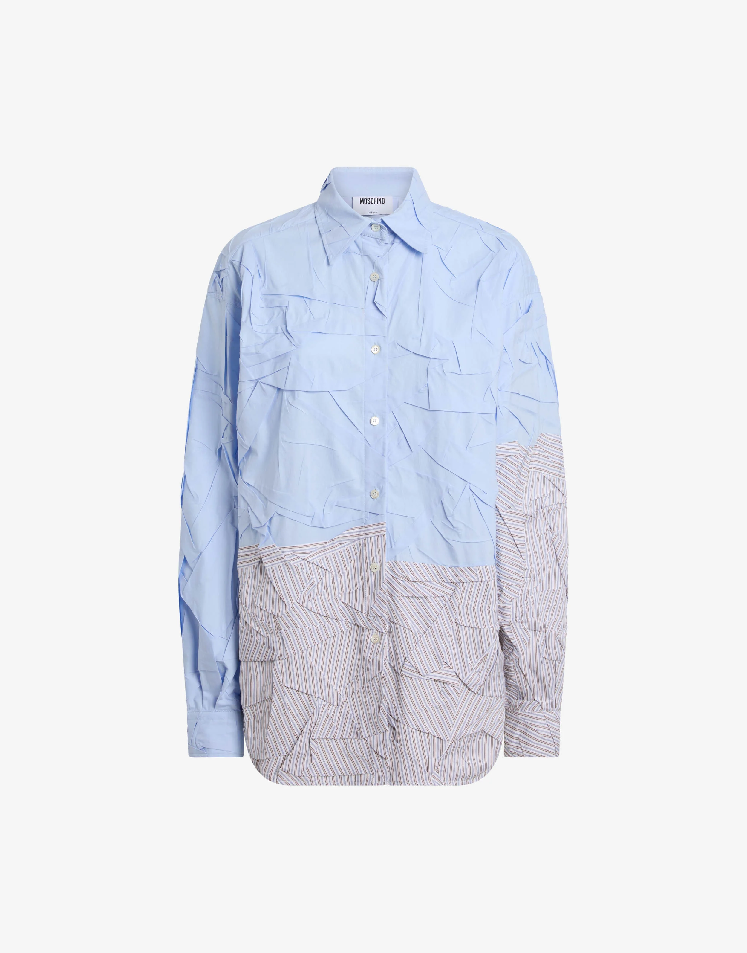 Stretch cotton poplin shirt - Image 5