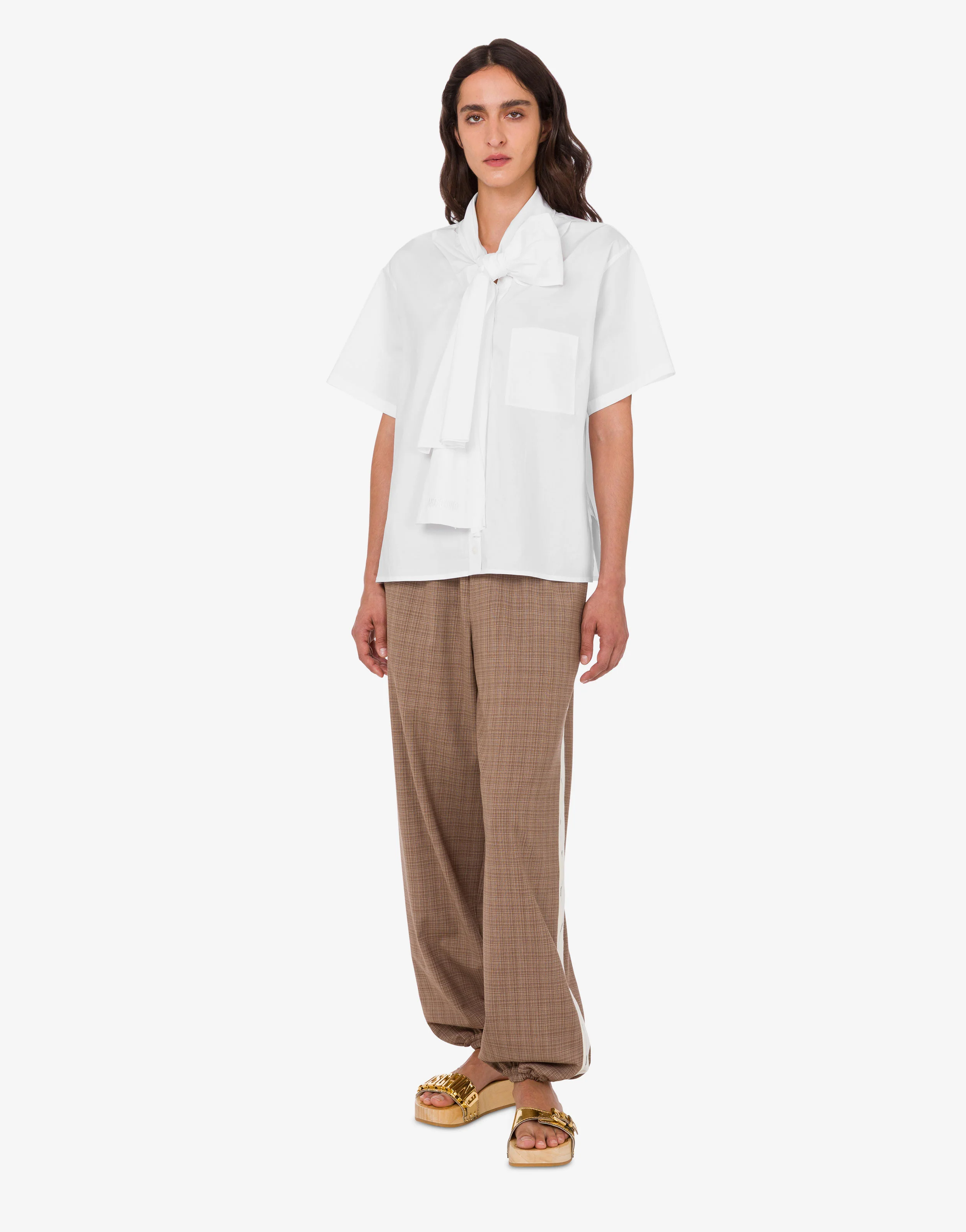 Stretch cotton poplin shirt - Image 3