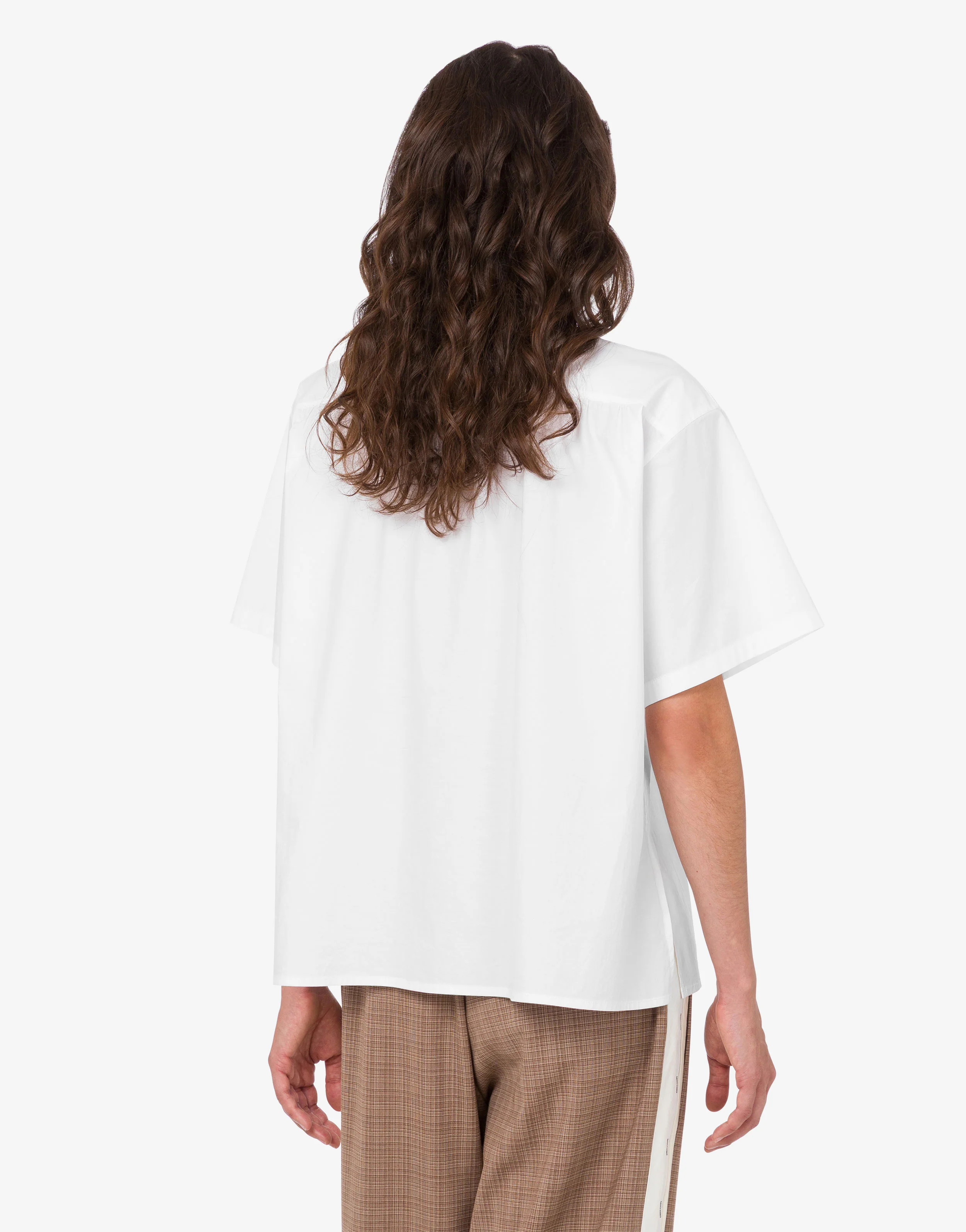 Stretch cotton poplin shirt - Image 4