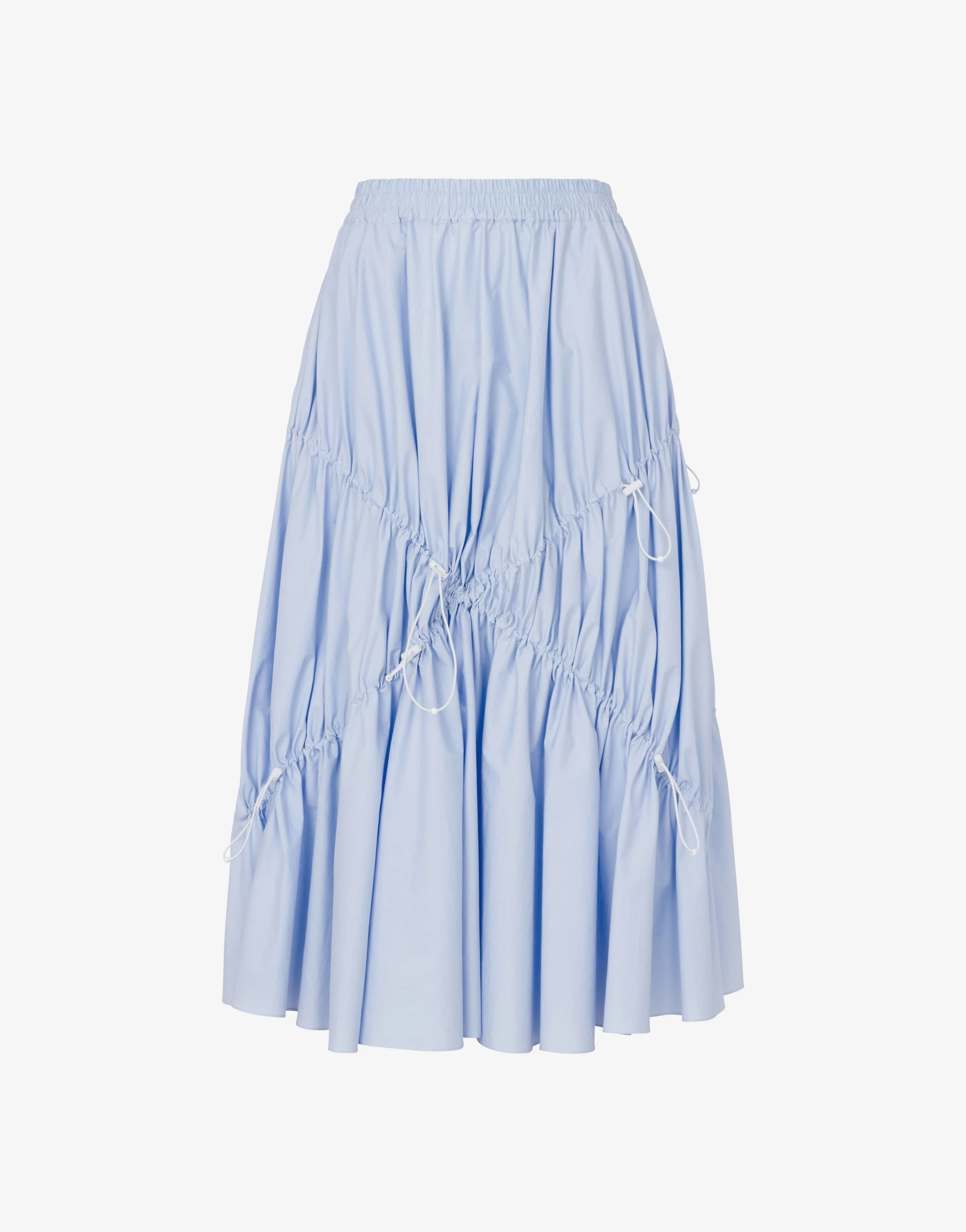 Stretch cotton poplin skirt - Image 5