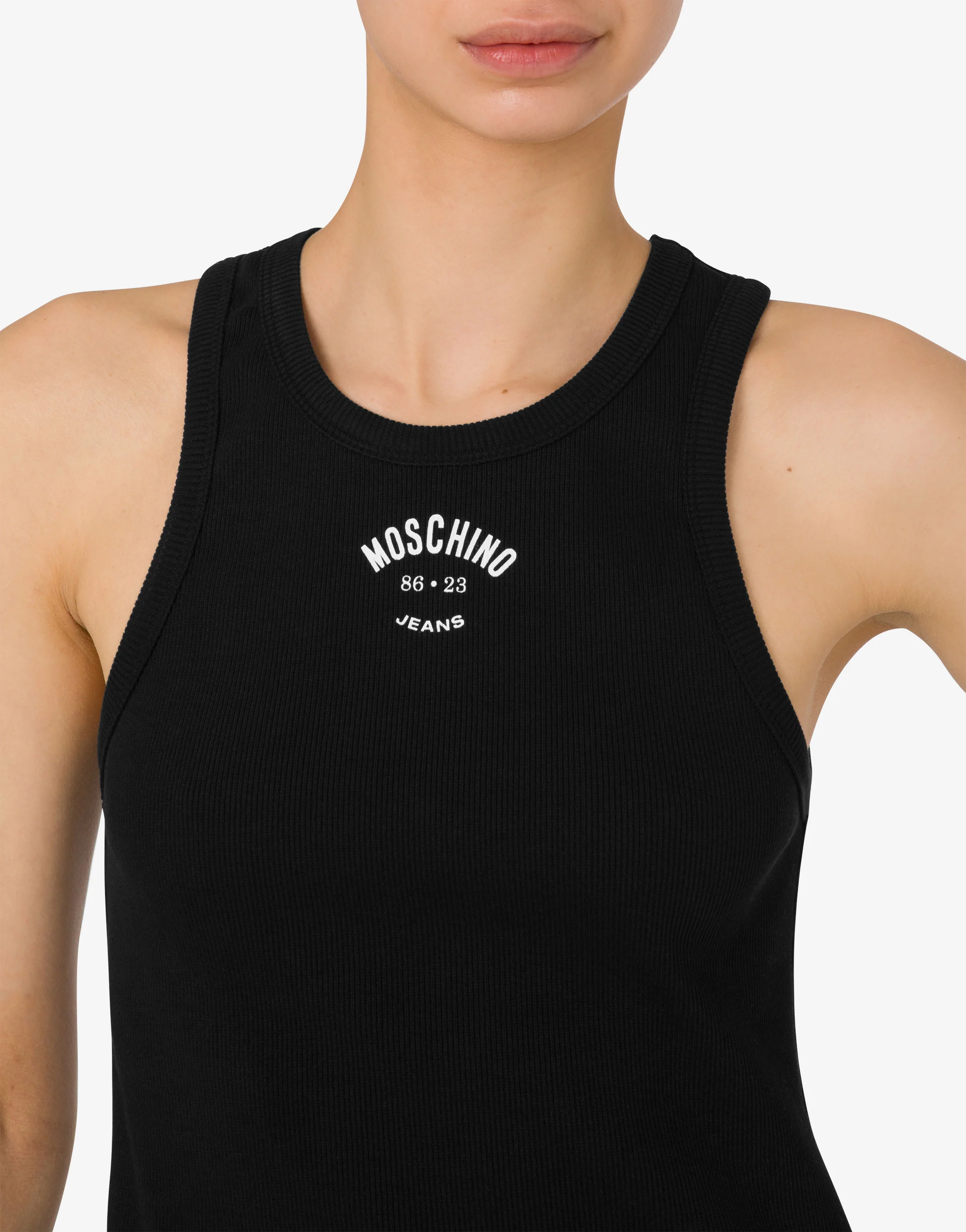 Stretch cotton tank top - Image 4