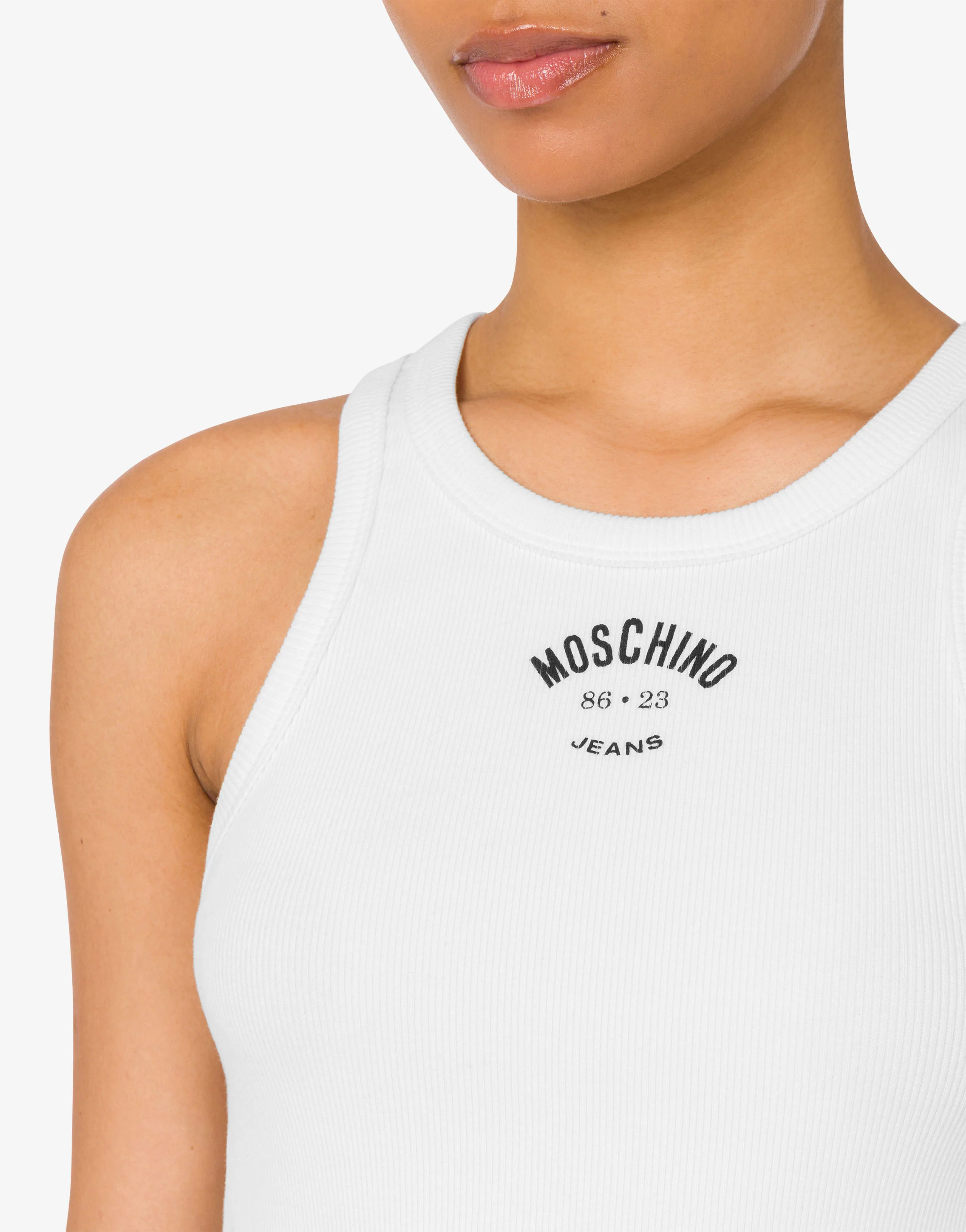 Stretch cotton tank top - Image 4