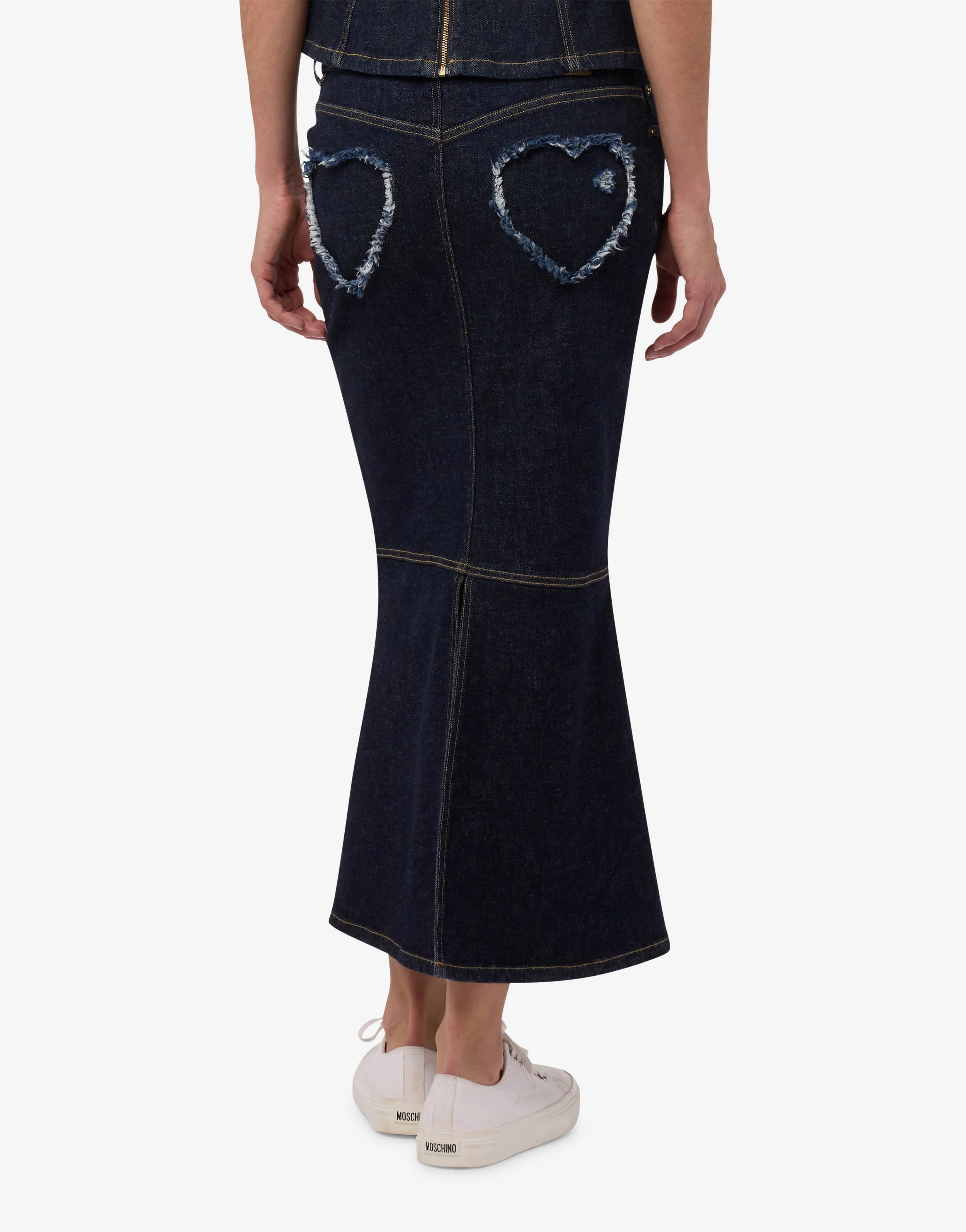 Stretch denim skirt - Image 3