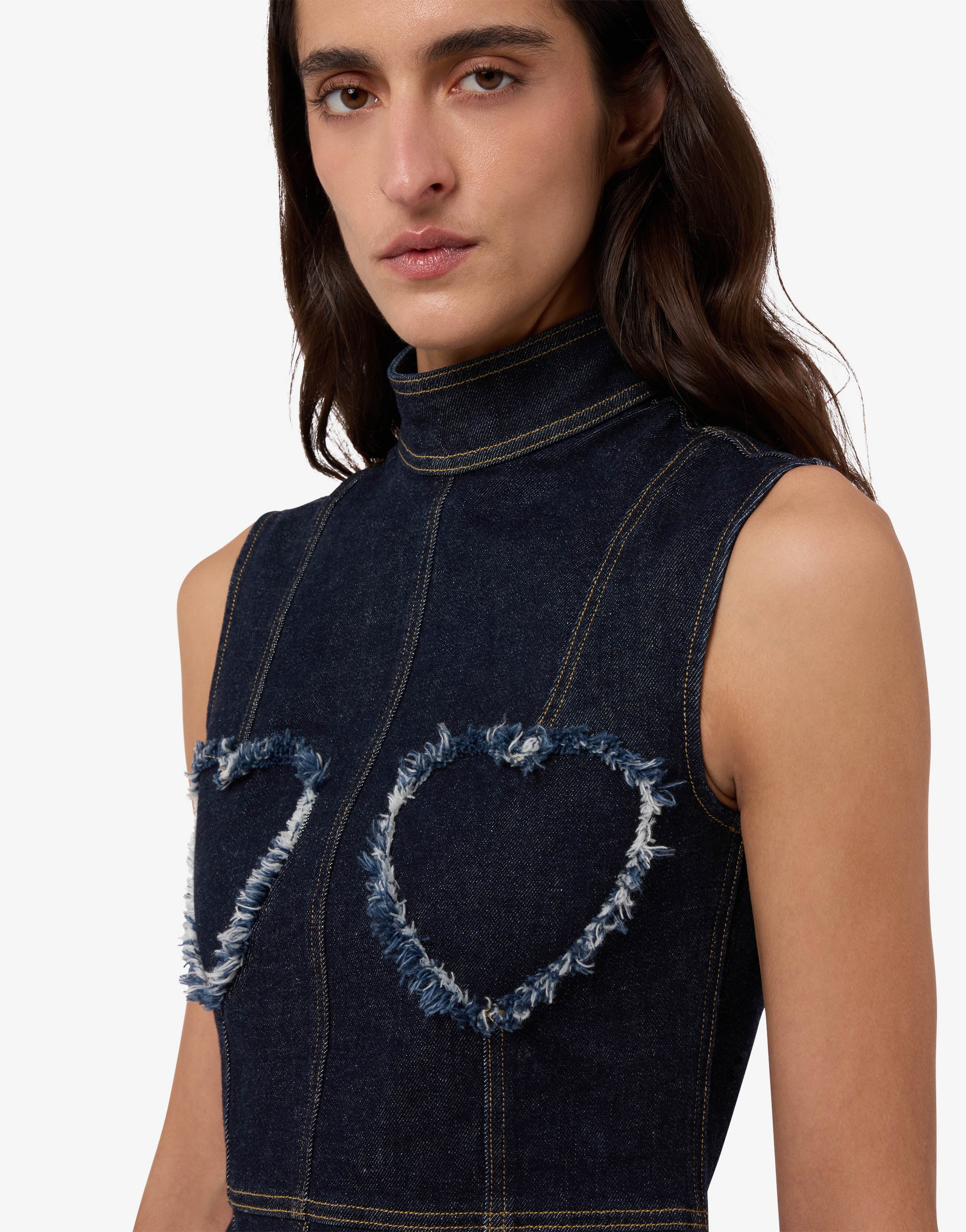 Stretch denim top - Image 3