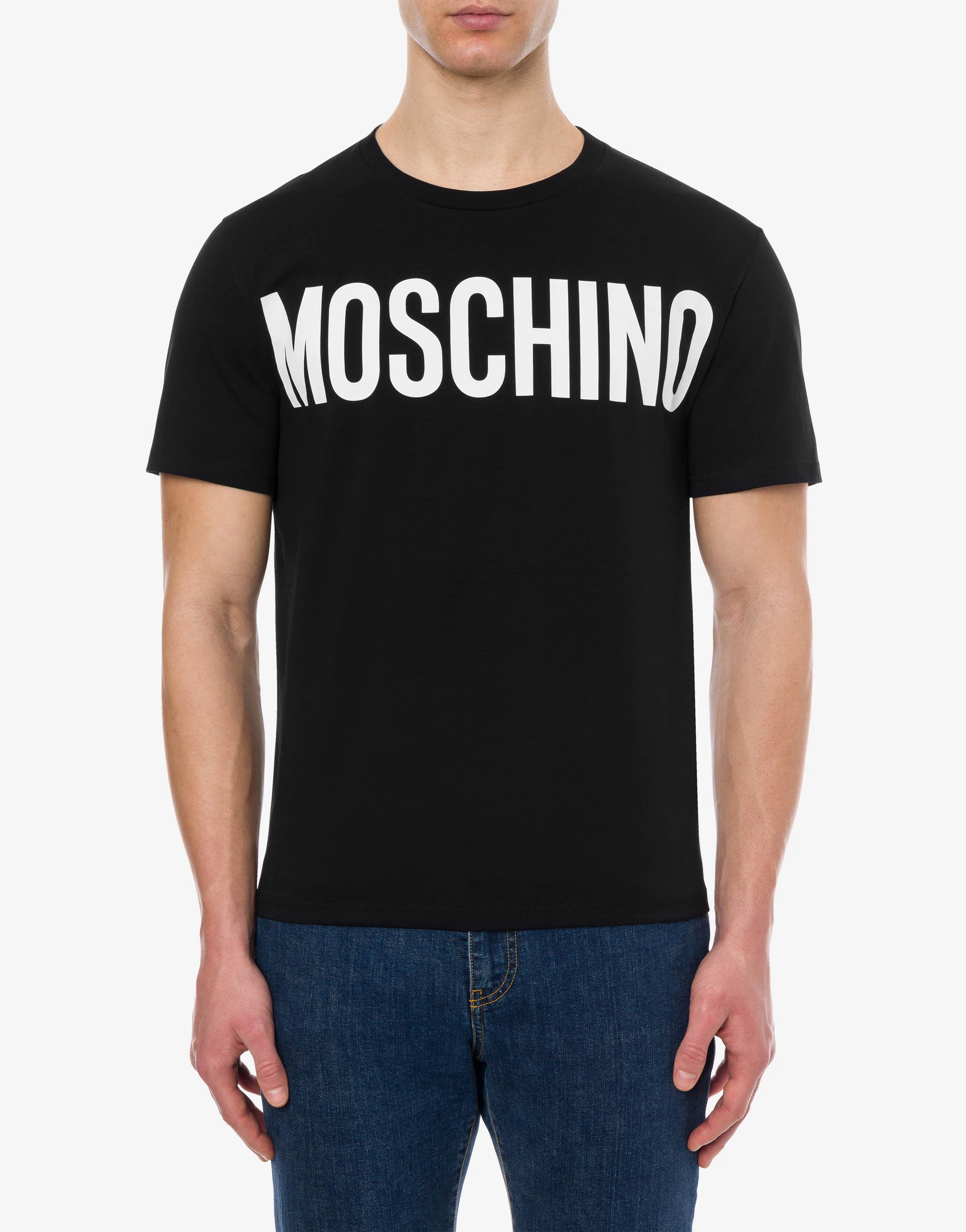 Stretch jersey t-shirt with logo - Image 2