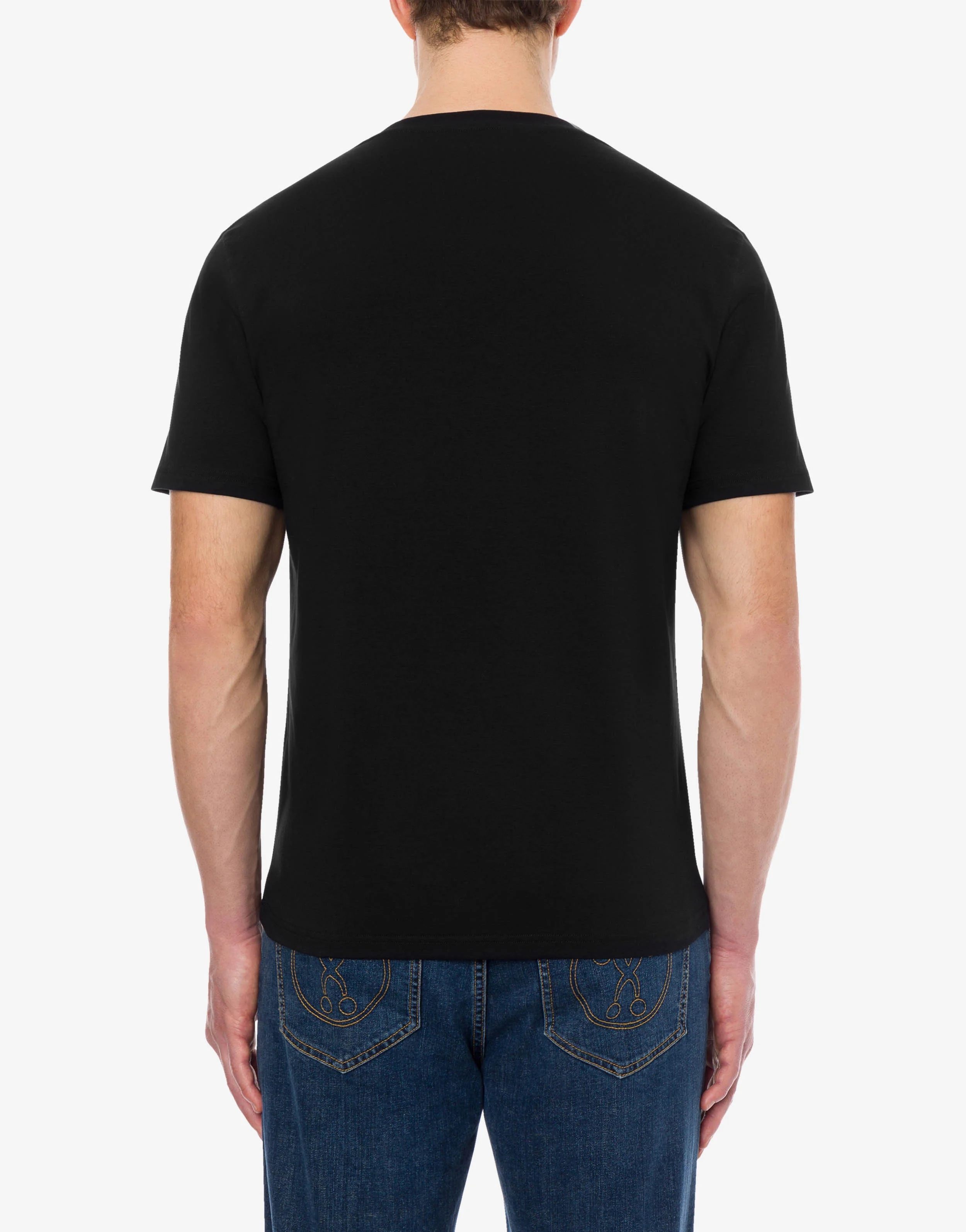 Stretch jersey t-shirt with logo - Image 3