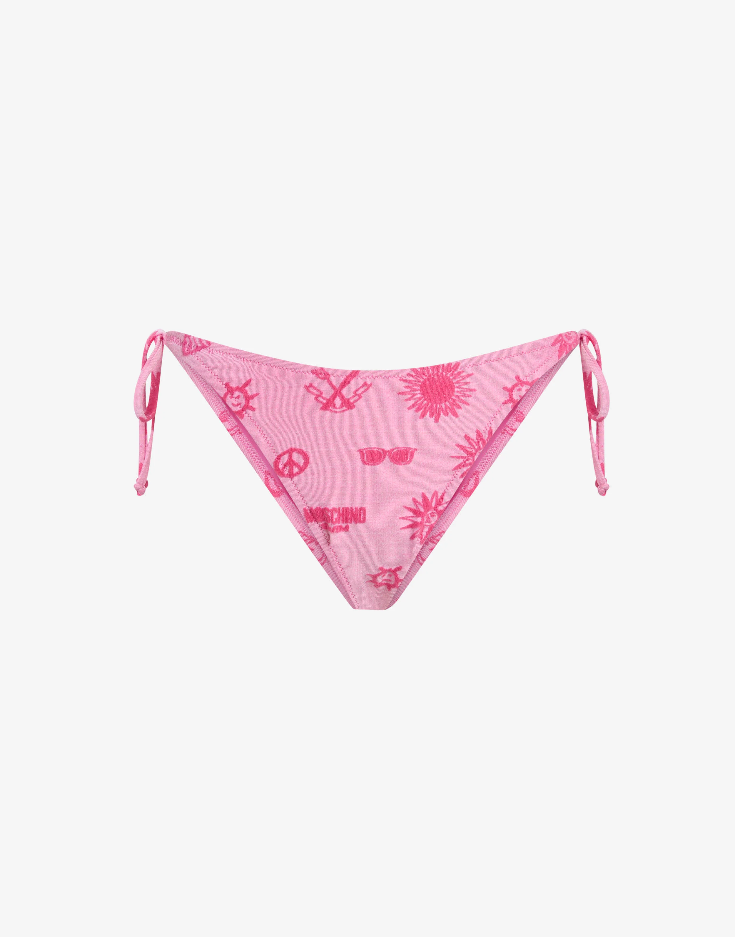 Terry cloth swim briefs with ties - Image 4